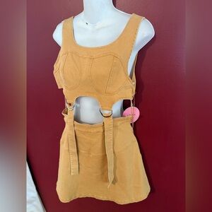 Azura cutout denim dress